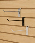 1 Inch Slatwall Deluxe Hooks For Panels Black Finish Pack Of 96 Heavy Duty Display Hooks Commercial Grade For Retail And Home Organization