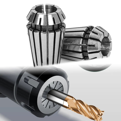 Spring Collet Set ER16 12 Piece For CNC Milling Lathe Workholding And Engraving One Thirty Second To Three Eighth Inch Gripping Range