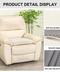 Recliner Seat Cushion No Pressure On Thighs Plush Foam Pad For Elderly Large 20x20 Inch Chair Pad with non-slip base, soft fabric