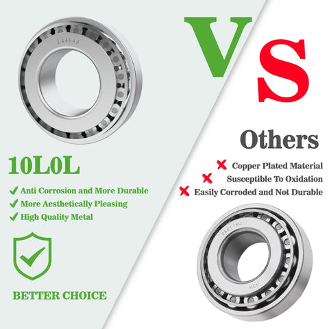 Top Tier Golf Cart Front Wheel Hub Bearing And Oil Seal Repair Kit For Ezgo Txt 1976 Up comparison of high quality metal bearings