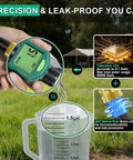 Water Flow Meter With 180 Degree Flip Screen For Outdoor Garden Hose RV And Irrigation, Brass Inlet, Waterproof LCD Display