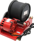 AR1 Rotary Rock Tumbler With 3Lb Barrel Built To Last Heavy Duty Pro Grade Rock Polisher Made In USA, red motor, black barrel