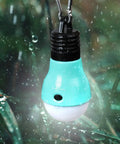 Teal LED bulb from Three Pack Portable LED Camping Lights With Three Modes High Low And Strobe Lightweight ABS Bulbs In Green Teal Pink