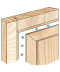 Quarter Inch Rubber Ball Cabinet Door Spacers Auto Center Alignment Tool Hella Sturdy Raised Panel Gap Stabilizer in use with wood joints