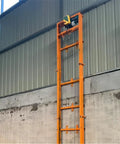 Heavy Duty Electric Lift Platform Table For Warehouse Use, Built Tough Steel Cargo Hoist mounted on wall for easy lifting.