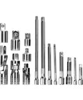 Ultimate 16 Pc Socket Accessory Kit With Extension Bars Universal Swivel Joints And Drive Reducers Ideal For Automotive Garage DIY Maintenance Tools That Fit Any Ratchet Or Impact Wrench Perfect For Heavy Duty Jobs. chrome vanadium adapter set on white