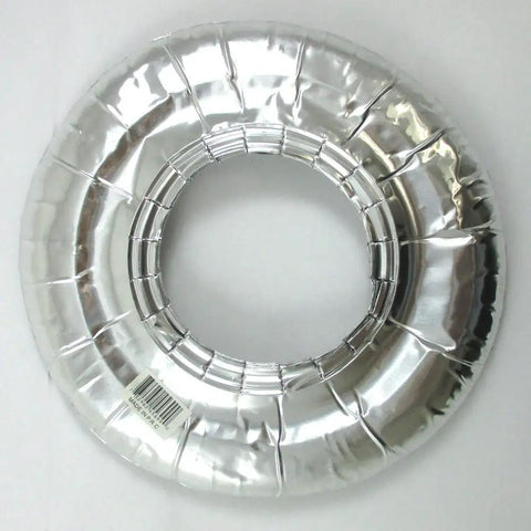 Single 7.5-inch aluminum foil round gas burner bib from 40 Pack Aluminum Foil Round Gas Burner Bib Oven Liners Covers kitchen set