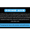 Prime Ave automotive gasket engineering and reliability mission statement image