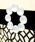 Close-up of Mega Gift Bag With Tissue Paper In Black Ivory And Gold Endless Circles For Weddings And Showers pattern detail