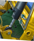 Heavy Duty Round Rubber Washers For Excavator Boom Bushing Replacement Heavy Duty Shock Pads on an excavator arm connection.