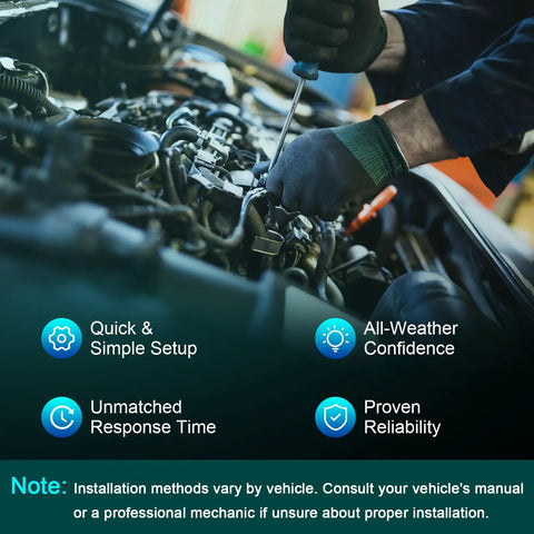 Technician installing Front Abs Wheel Speed Sensor Pair Left Right For 2010 To 2017 Chevy Equinox And Gmc Terrain.