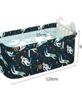 Portable Foldable Bathtub Kit for Adults Easy Setup Soaking Bath Tub Space Saving Standing Spa Tub, astronaut pattern design