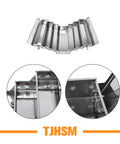 Premium 18 Inch Stainless Steel Folding Tool Box With Cantilever Multi Tray Organization showing interior tray sections.