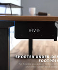 Mounted 16 Inch Under Desk Slide Out Drawer Without Shell Steel Black Home Office Storage Organizer under a wooden desk