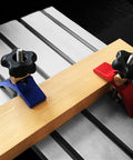 2 Pack Aluminum T-Track Hold-Down Clamps for CNC Router Tables and Masuter Series, Heavy-Duty Woodworking Clamps