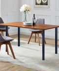 Dining table with heavy duty 32 inch metal desk legs set of 4 with 1 inch leveling feet for DIY office desks workbenches