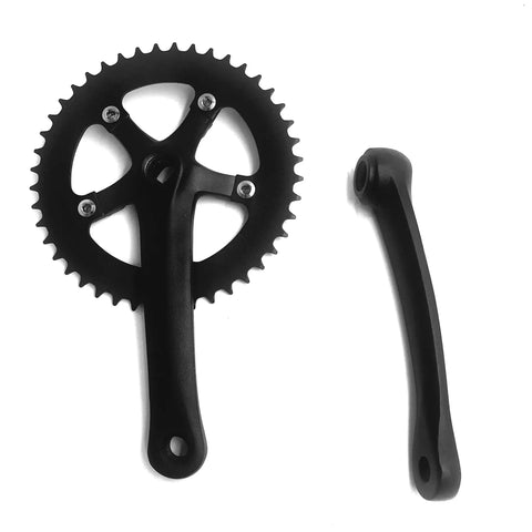 Single Speed Crankset 44T 170mm With 110 BCD Square Taper Aluminium 6061 T6 Forged Crank Arms For Mountain Bikes And Fixed Gear Road Bikes