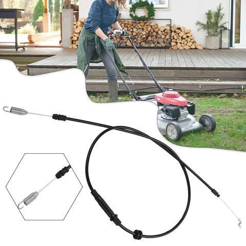 Lawn Mower Clutch Drive Cable Replacement For Mountfield Models Heavy Duty Drive Cable With Easy Install Built To Last For Smooth Start And Precise Control Fits Select Mower Series One Color, black cable with spring hook