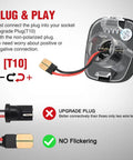 Plug and play wiring for Rear License Plate Light Drop In For Nissan Frontier Navara D40 2007 Through 2021 And Titan Armada Xterra 2008