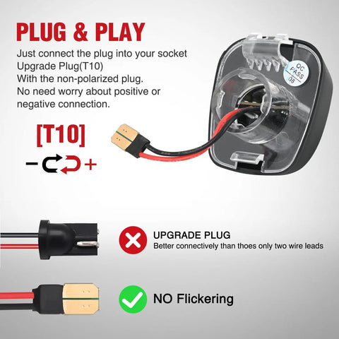 Plug and play wiring for Rear License Plate Light Drop In For Nissan Frontier Navara D40 2007 Through 2021 And Titan Armada Xterra 2008