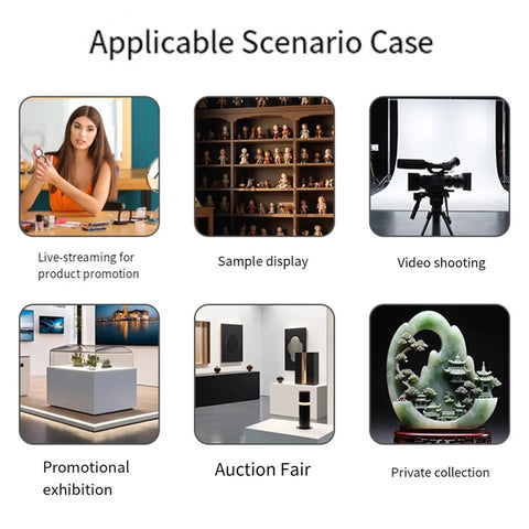 Heavy Duty 24 Inch Motorized Electric Turntable Stand With Remote Control, Rotating Photography Display Platform used in promotional exhibition.