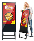 32 Inch Digital Signage Display Portable LCD Kiosk For Advertising Posters Android Kiosk With Auto Media Player HDMI USB IPS Full HD