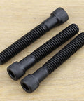 3/8-16 X 2 Socket Head Cap Screws Bolts, 12.9 Grade Alloy Steel, Black Oxide Finish, Allen Hex Drive, Partial Thread, hardware set, side view