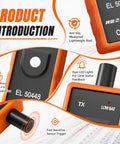2026 Latest TPMS Relearn Kit With Fresh Battery Fits Chevy Buick Cadillac GMC Tire Pressure Reset Tool detail with buttons and LED indicators.