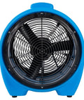 Front view of 16 Inch Axial Blower Exhaust Fan with 1HP motor delivers 5000 CFM and up to 200 Pa for rugged stackable ductable ventilation
