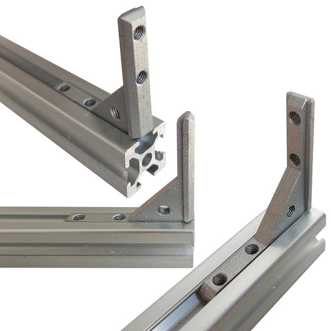 Eight Pack 2020 Series Aluminum Extrusion Corner Brackets For 20x20 T Slot Profiles Inside L Shape Joint 90 Degree Connectors