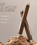 3 In 1 Cat Eye Nail Magnet Kit For DIY Manicures, brown cigar-shaped magnetic tool on display