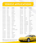 Vehicle applications list for GM Class II Radio Replacement Interface with Chime for Bose Monsoon and non-amplified GM systems 2000-2013