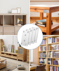 40 Pack 4X2 Inch Heavy Duty Stainless Steel Flat Brackets And Mending Plates With Screws for furniture reinforcement.
