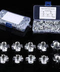 Carbon Steel Four Pronged T Nuts M8 Tee Nuts Blind Inserts With Zinc Plating For Wood Furniture Heavy Duty Fastening Kit 90 Pieces