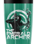 20 Oz Double Wall Vacuum Insulated Stainless Steel Tumbler With Slide Top Leakproof Lid Keeps Your Brew Freezing Cold Or Steaming Hot For Hustle Ready Grabs And All Day Sippin featuring The Emerald Archer design