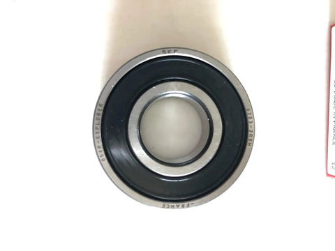 6203 2RSH Radial Deep Groove Ball Bearing With Dual Seals, 17x40x12mm, bearing steel, top view.