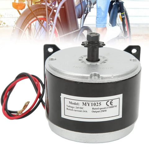 24V 250W Brushed Motor For Electric Bike And Scooter Replacement Part High Speed Power With Quiet Operation and Smooth Acceleration
