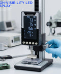 Six Way Testing Kit Digital 1000N Force Gauge With USB C Data Output N Kg Lb Units Push Pull Gauge For Tension And Compression Testing Battery Powered Includes Four Compression Platters Tension Hook And Extension Shaft, digital force gauge in lab
