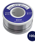 Easy Melt Rosin Solder Wire 63 37 Lead Tin For Electronics Repair With Two Percent Flux One Millimeter 100g Spool