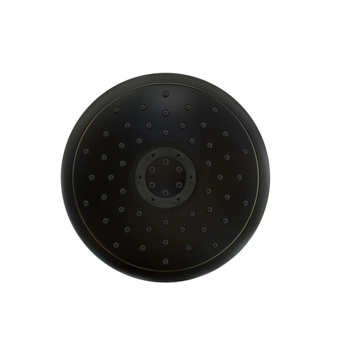 Spectra Plus Touch 4 Function Shower Head with No-Fuss Easy Clean Nozzles, Legacy Bronze finish viewed from front