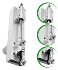Super Cool Adjustable Linear Actuator Motor With Speed Controller Built Tough High Rigidity Aluminum Alloy Plus Stainless Steel For Micro Devices And Electric Gear Shifting Smooth Stroke Range 2 To 8cm close-up view of aluminum actuator motor components.