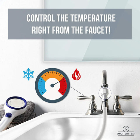 Sink Hose Sprayer Attachment For Bathroom And Kitchen Faucets, Extender And Hair Washing Hose by a faucet with temperature control