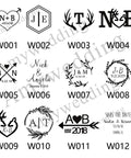 Examples of custom logos for Branding Iron Kit for Wood and Leather With Copper Stamp Mold and Handy Handle