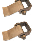 Heavy Duty Trailer Door Hinges 2 Pack For Truck Doors And Dump Trailers Strap Style Greaseable Weld On Hinges Close-up