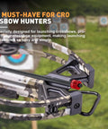 Crossbow Bolt Decocking Head 2 Pack Red, Safe No Sweat Decocking For Quick Dismount, Aluminum Construction attached to crossbow.