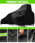 Heavy Duty Universal Tractor Cover Waterproof 600D Oxford Cloth With Air Vent And Reflective Strips Front Loader Backhoe Compatible