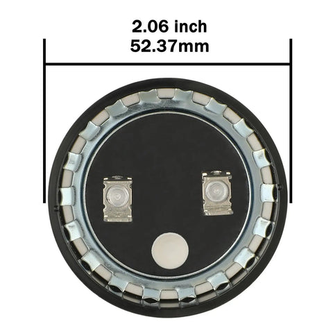 Bottom view of Heavy Duty Round Motor Start Capacitor CD60 216-259uF 330V AC 50/60Hz showing 2.06 inch diameter