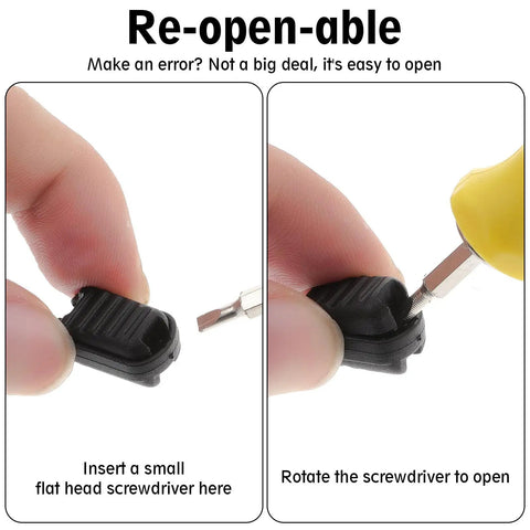 25 Pack Zipper Pull Tabs And Cord Ends For Shoelaces And Gear Fixes, Black Plastic Ends For Ropes Under 3.5mm, Easy Clip On Cord Locks