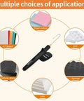 Front view of Cooltop 18W hot-wire foam cutter kit; black handheld electric foam cutting tool