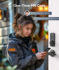 Keyless Entry Keypad Deadbolt With Handle Set, Smart Lock, Auto Lock And One Touch Lock, 100 Codes And 15 Minute Install